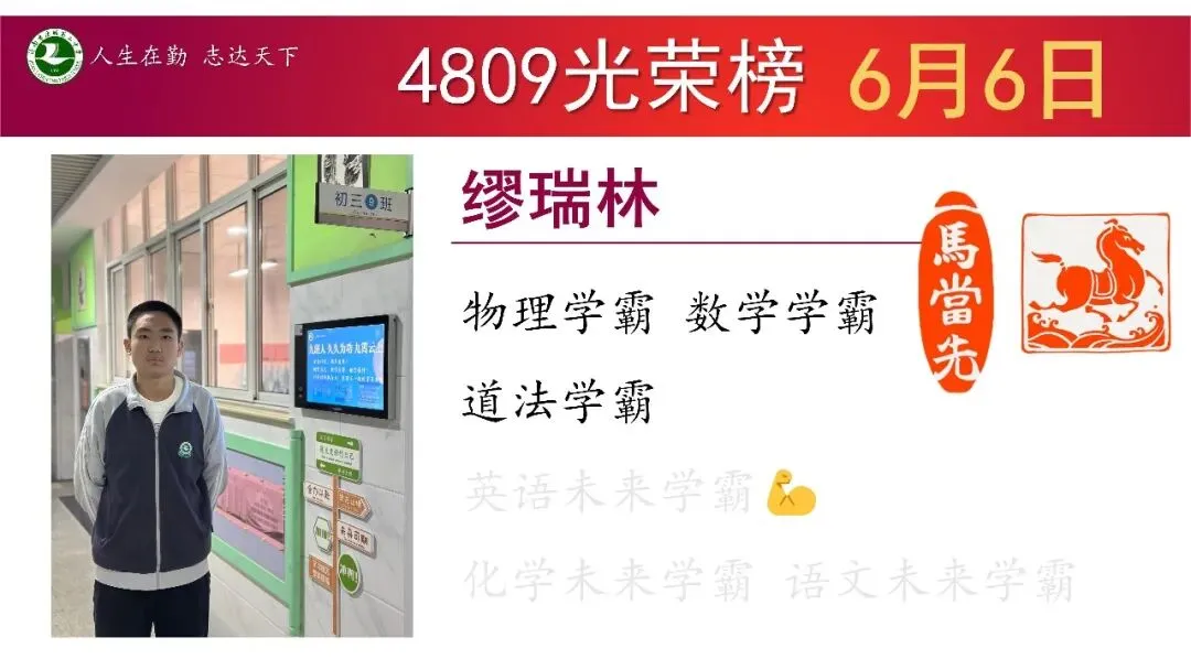 6月6日星期6“班级光荣榜”丨模拟考试考好了,要让它更好;考差了,也不是坏事!当下你在做什么,才算数!-第20张图片-四季读书网