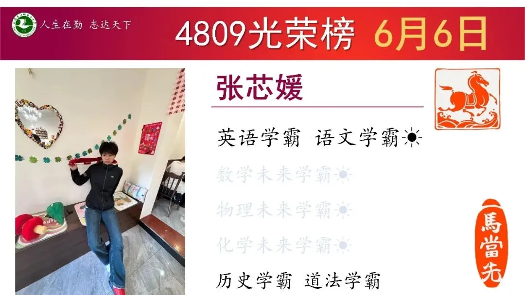 6月6日星期6“班级光荣榜”丨模拟考试考好了,要让它更好;考差了,也不是坏事!当下你在做什么,才算数!-第23张图片-四季读书网