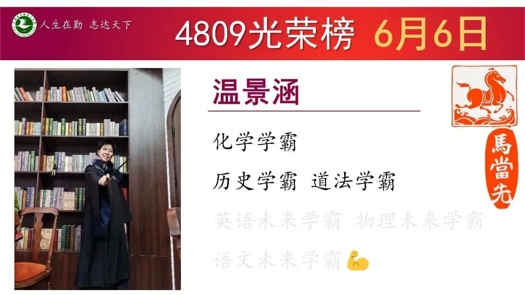 6月6日星期6“班级光荣榜”丨模拟考试考好了,要让它更好;考差了,也不是坏事!当下你在做什么,才算数!-第28张图片-四季读书网
