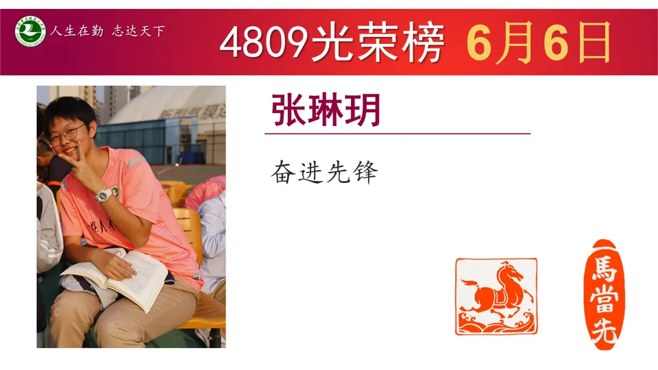 6月6日星期6“班级光荣榜”丨模拟考试考好了,要让它更好;考差了,也不是坏事!当下你在做什么,才算数!-第30张图片-四季读书网
