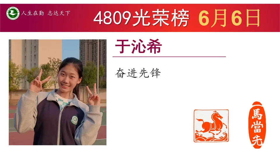 6月6日星期6“班级光荣榜”丨模拟考试考好了,要让它更好;考差了,也不是坏事!当下你在做什么,才算数!-第35张图片-四季读书网