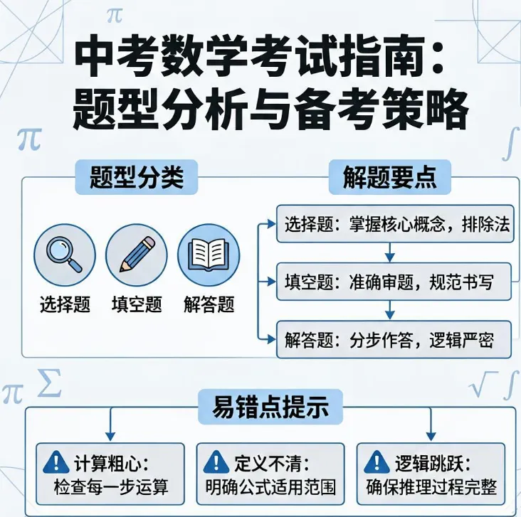 中考数学-科学备考指南,家长一定转给孩子看!-第1张图片-四季读书网