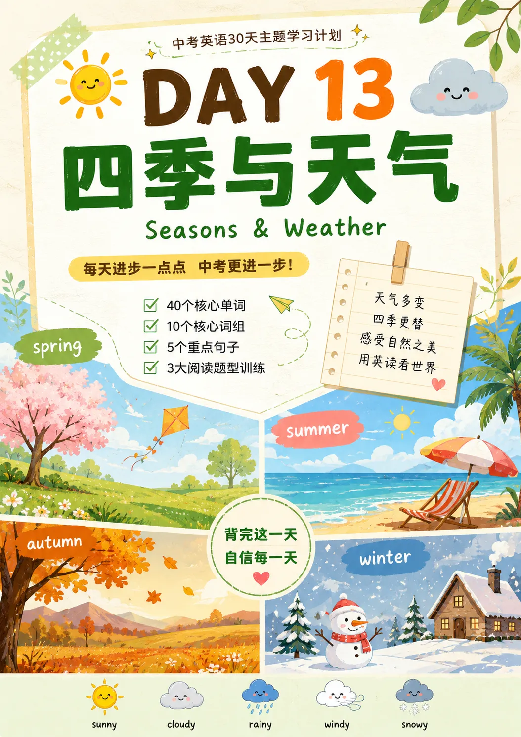 中考英语30天高频巩固计划|DAY13-第1张图片-四季读书网