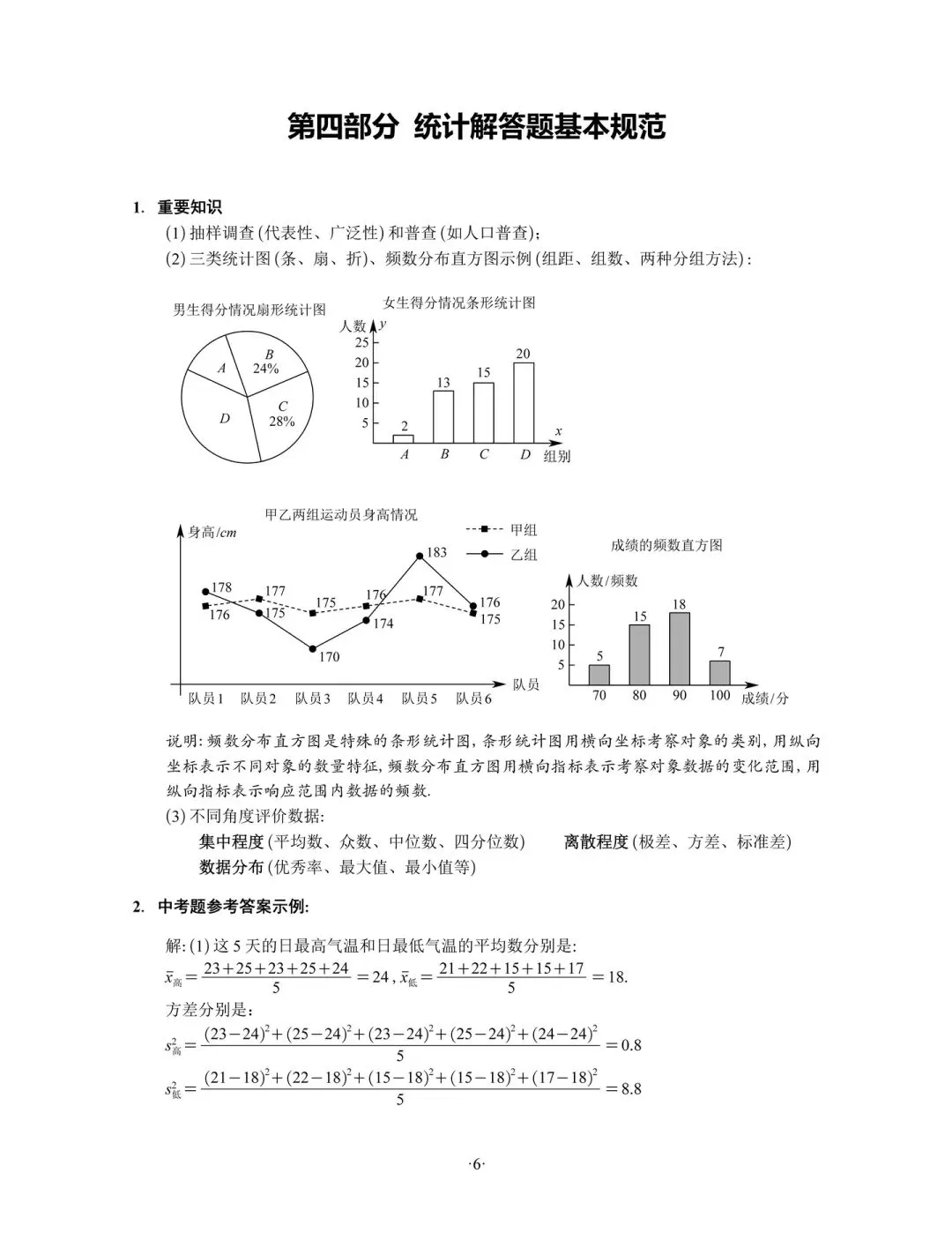 中考数学考前重点与答题规范和注意事项-第6张图片-四季读书网
