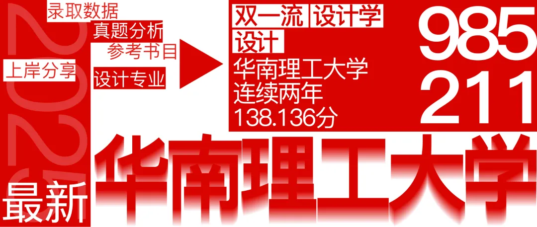 26年最新数据整合 华南理工大学设计考研录取数据、专业真题、参考书更新-第1张图片-四季读书网