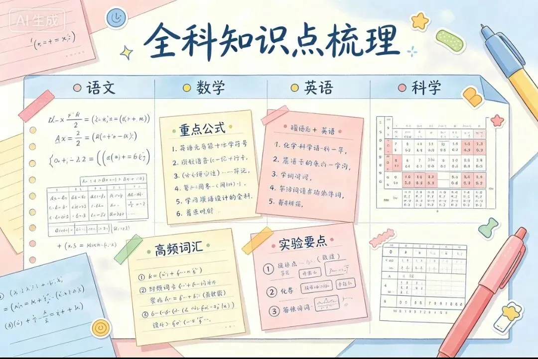 中考必考!90%考生都会混淆的各科知识点,考前抓紧纠错!-第3张图片-四季读书网