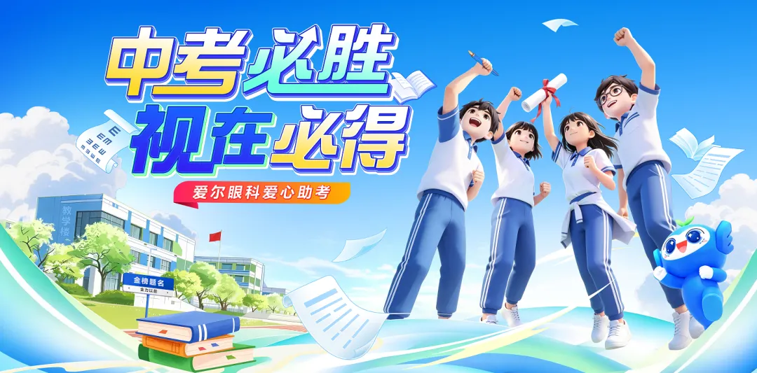6・6 全国爱眼日|中考、高考必胜,“视” 在必得!岑溪爱尔眼科医院为你们加油助威!-第2张图片-四季读书网