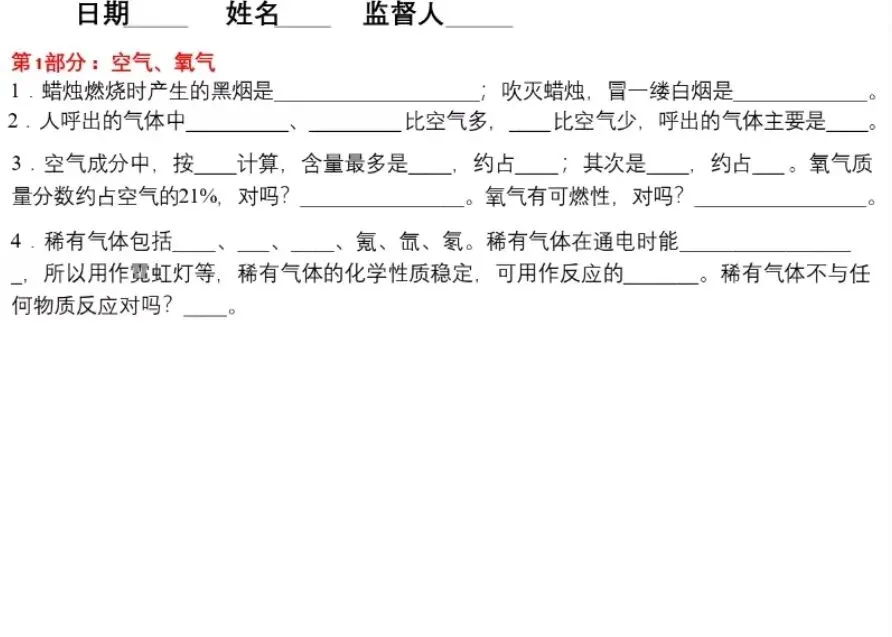 中考化学冲刺—核心必背考点汇总,助力高效提分-第4张图片-四季读书网