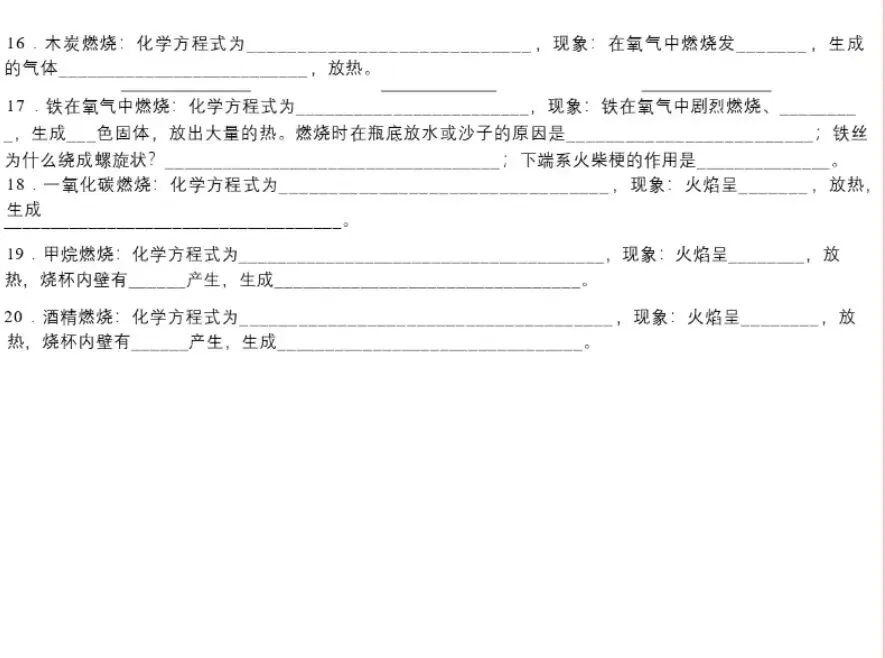 中考化学冲刺—核心必背考点汇总,助力高效提分-第7张图片-四季读书网