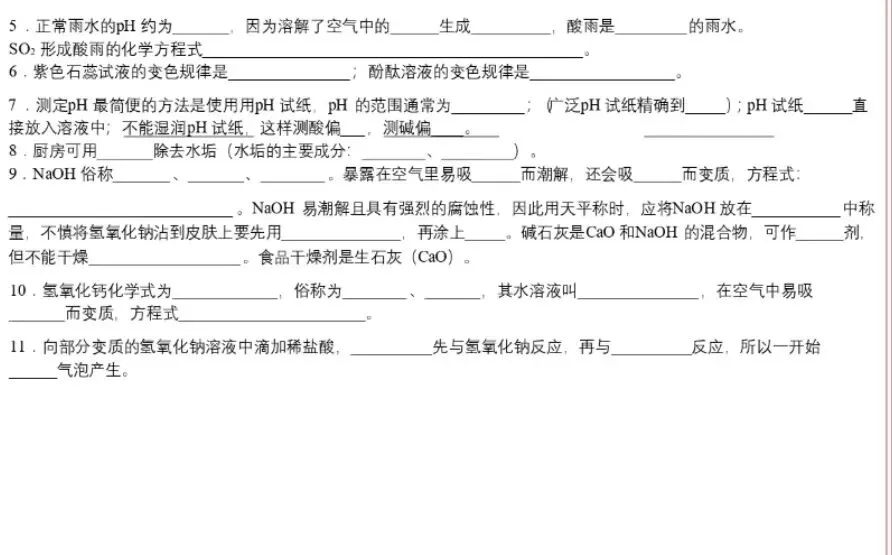 中考化学冲刺—核心必背考点汇总,助力高效提分-第19张图片-四季读书网