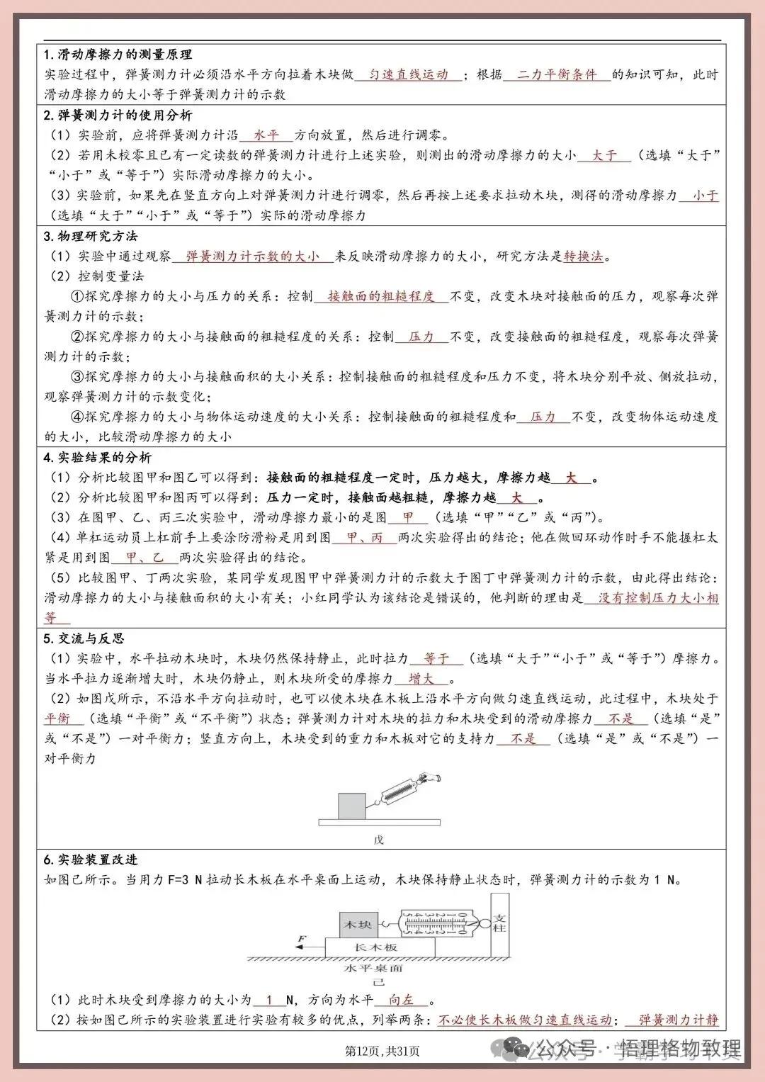 中考物理实验题的填空总结-第11张图片-四季读书网