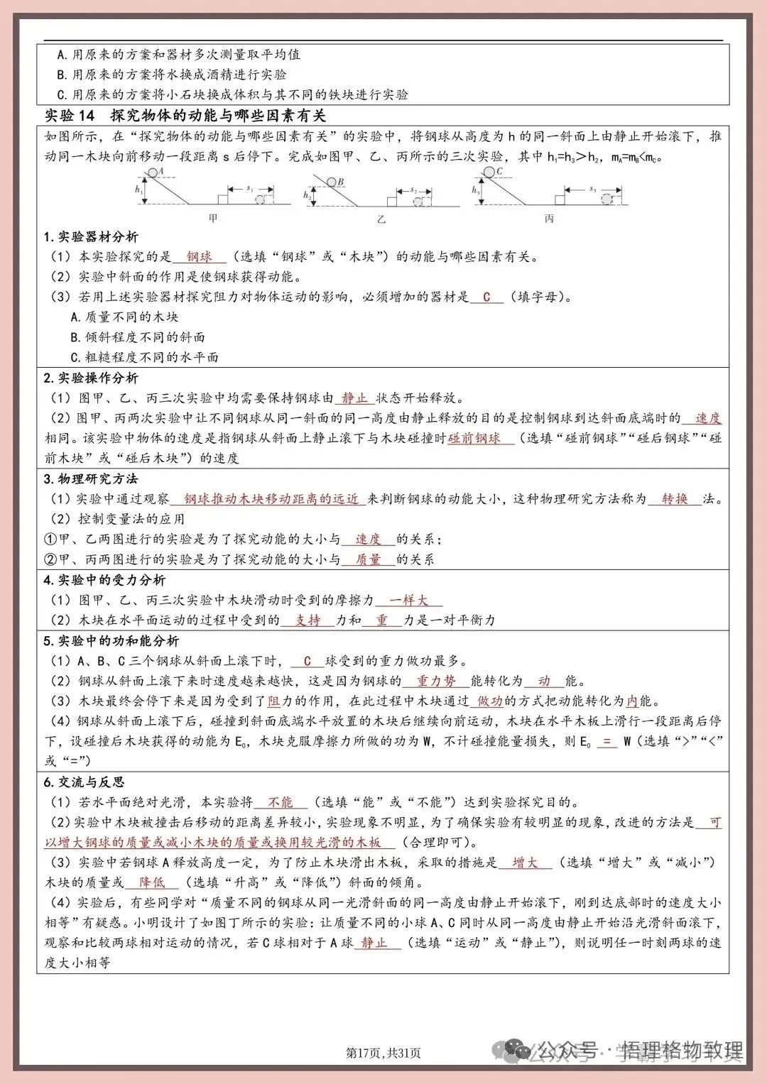中考物理实验题的填空总结-第16张图片-四季读书网