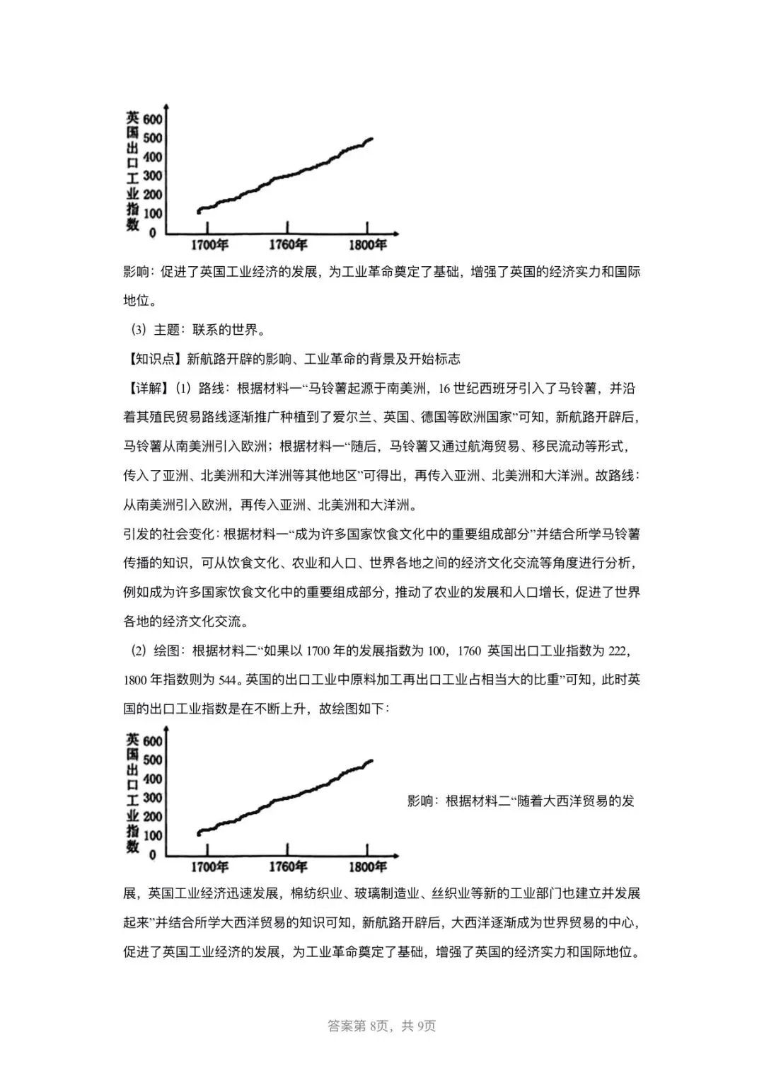 【中考历史】备战2025-2026学年中考历史冲刺中难题汇编-综合题-第19张图片-四季读书网
