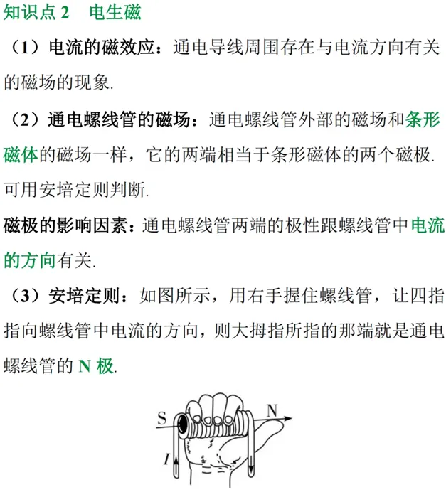 【中考物理】2026年中考物理第九期:电与磁、能源的必考知识点-第2张图片-四季读书网