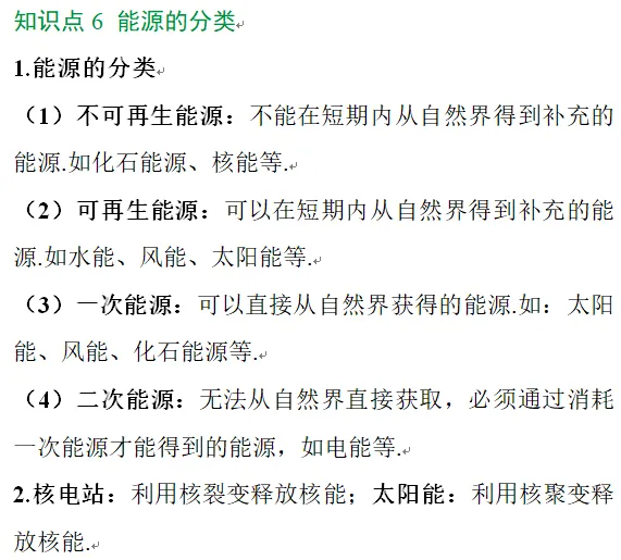 【中考物理】2026年中考物理第九期:电与磁、能源的必考知识点-第5张图片-四季读书网