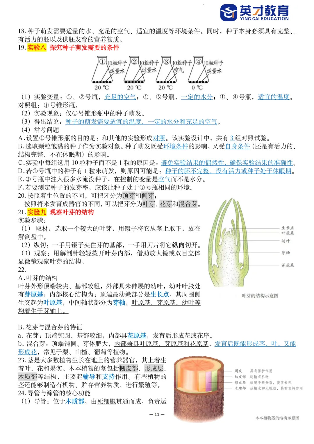 中考生物重点知识汇总-第16张图片-四季读书网
