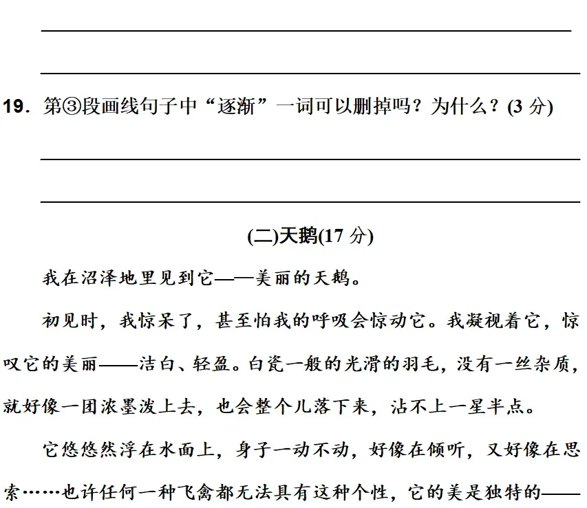 部编版1-6年级语文下册期末模拟试卷+小升初语文复习知识合集+小升初六年级毕业作文题及例文-第46张图片-四季读书网