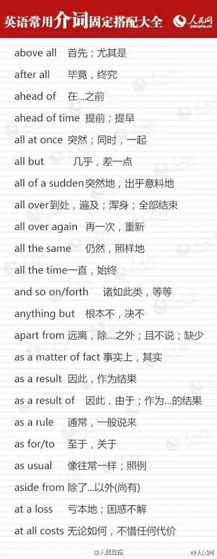 这九类介词用法辨析,中考英语必考(附固定搭配)江苏初中英语-第3张图片-四季读书网