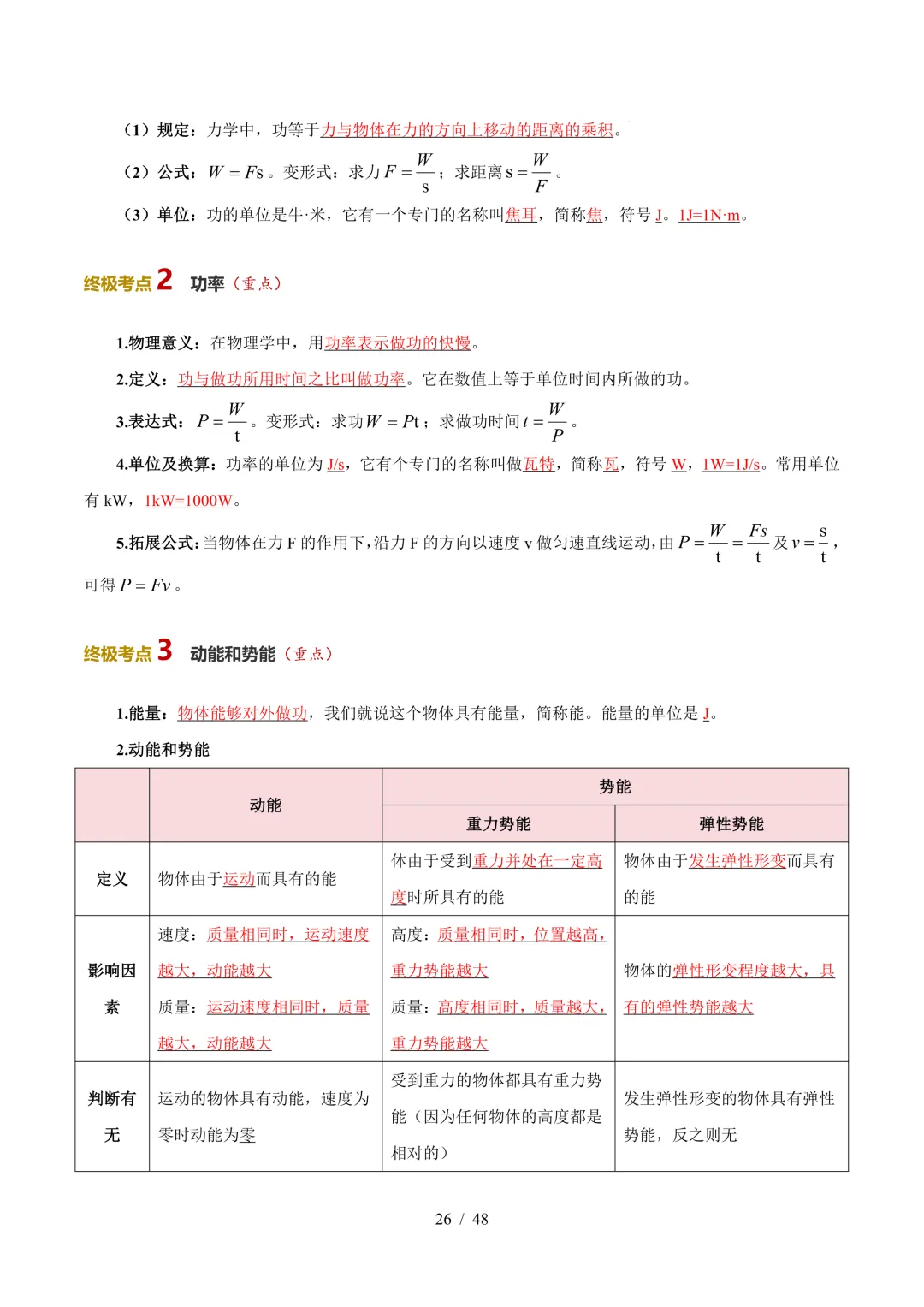 中考考前20天初中物理攻略——倒计时10天(全辑PDF电子档+答案)-第3张图片-四季读书网