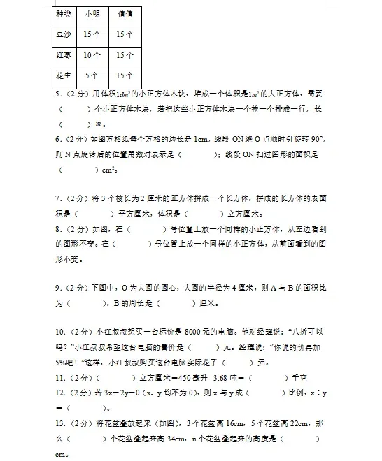 2026苏教版小升初数学:毕业考试考前模拟卷共5套,附答案,经典全面、难易结合,孩子练熟了,拿满分不用愁!-第4张图片-四季读书网