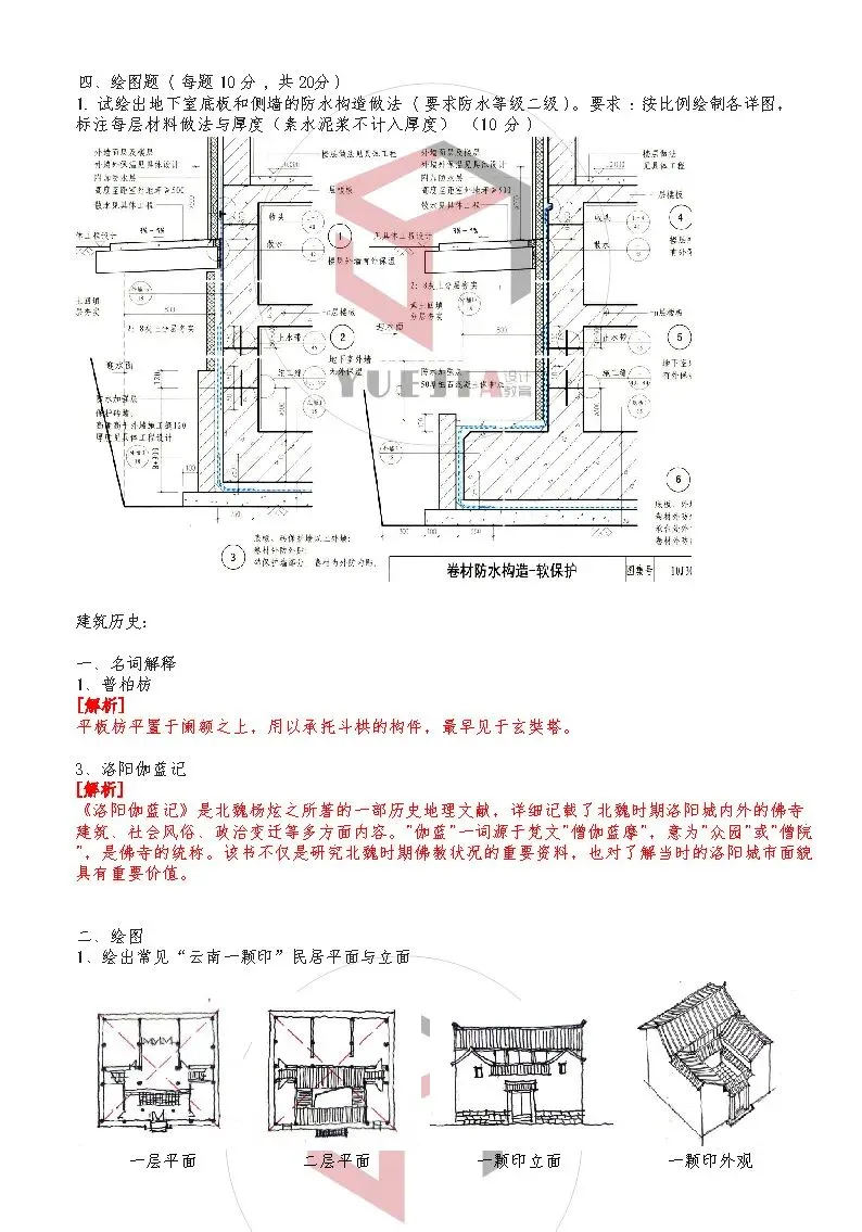 南昌大学2018年建筑学考研真题-第4张图片-四季读书网 南昌大学2018年建筑学考研真题-第4张图片-四季读书网