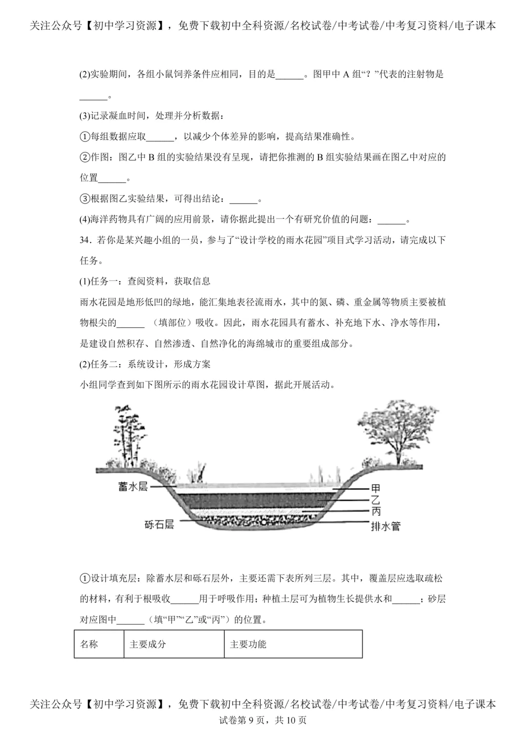 2025年广东省中考生物、地理真题试卷(含答案)-第11张图片-四季读书网
