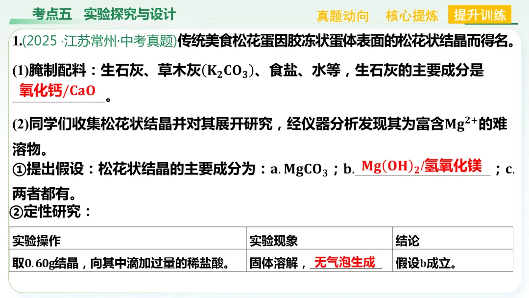 【中考总复习主题五——科学探究与化学实验】-第34张图片-四季读书网