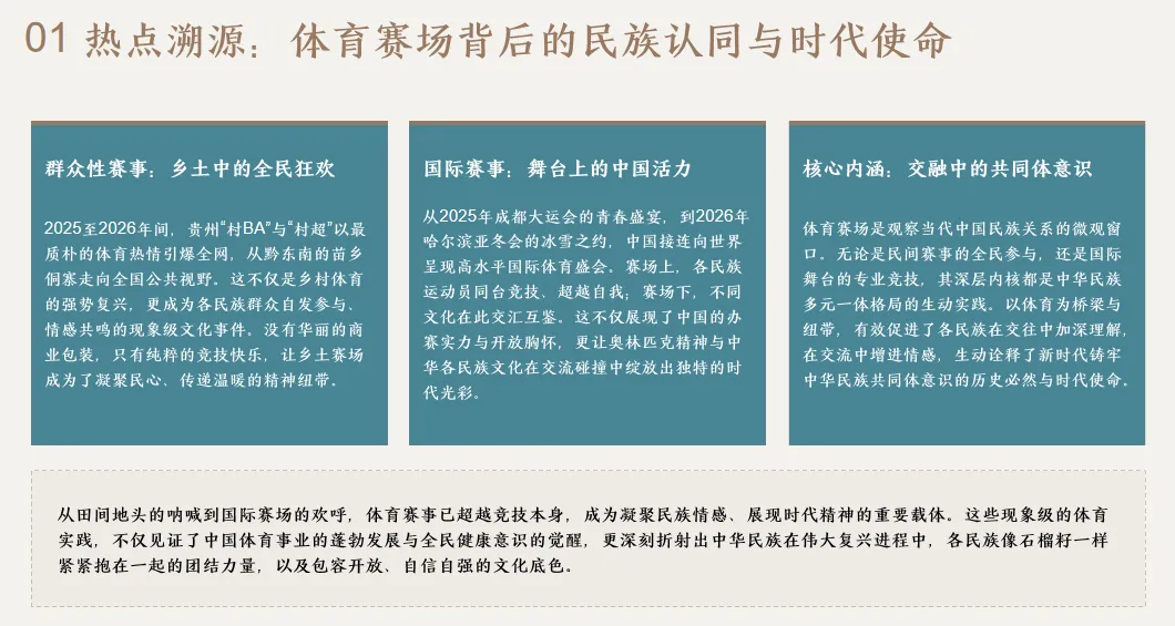 2026年中考历史热点专题十四:从群众性体育赛事火爆看铸牢中华民族共同体-第3张图片-四季读书网