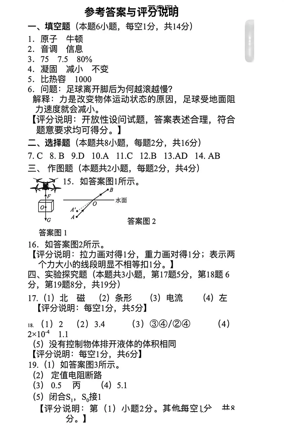 2026年河南省濮阳市中考二模物理试卷及参考答案-第7张图片-四季读书网 2026年河南省濮阳市中考二模物理试卷及参考答案-第7张图片-四季读书网