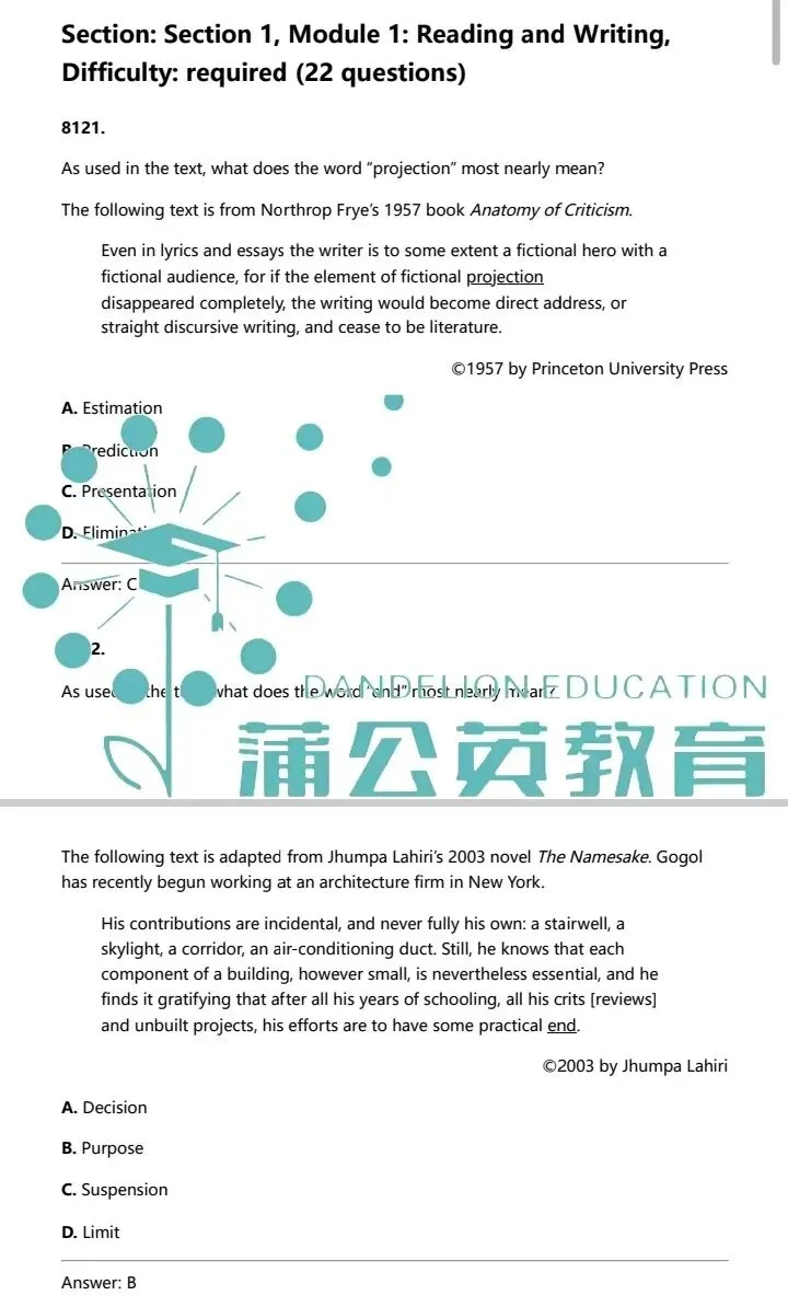 【最新独家】6月6日SAT考试真题及答案PDF免费领取!-第6张图片-四季读书网