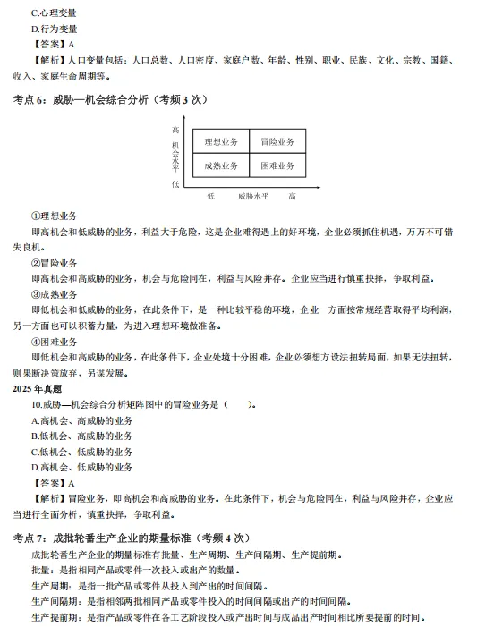 [真题考点精粹] 中经《工商管理》完整版直接刷!-第5张图片-四季读书网