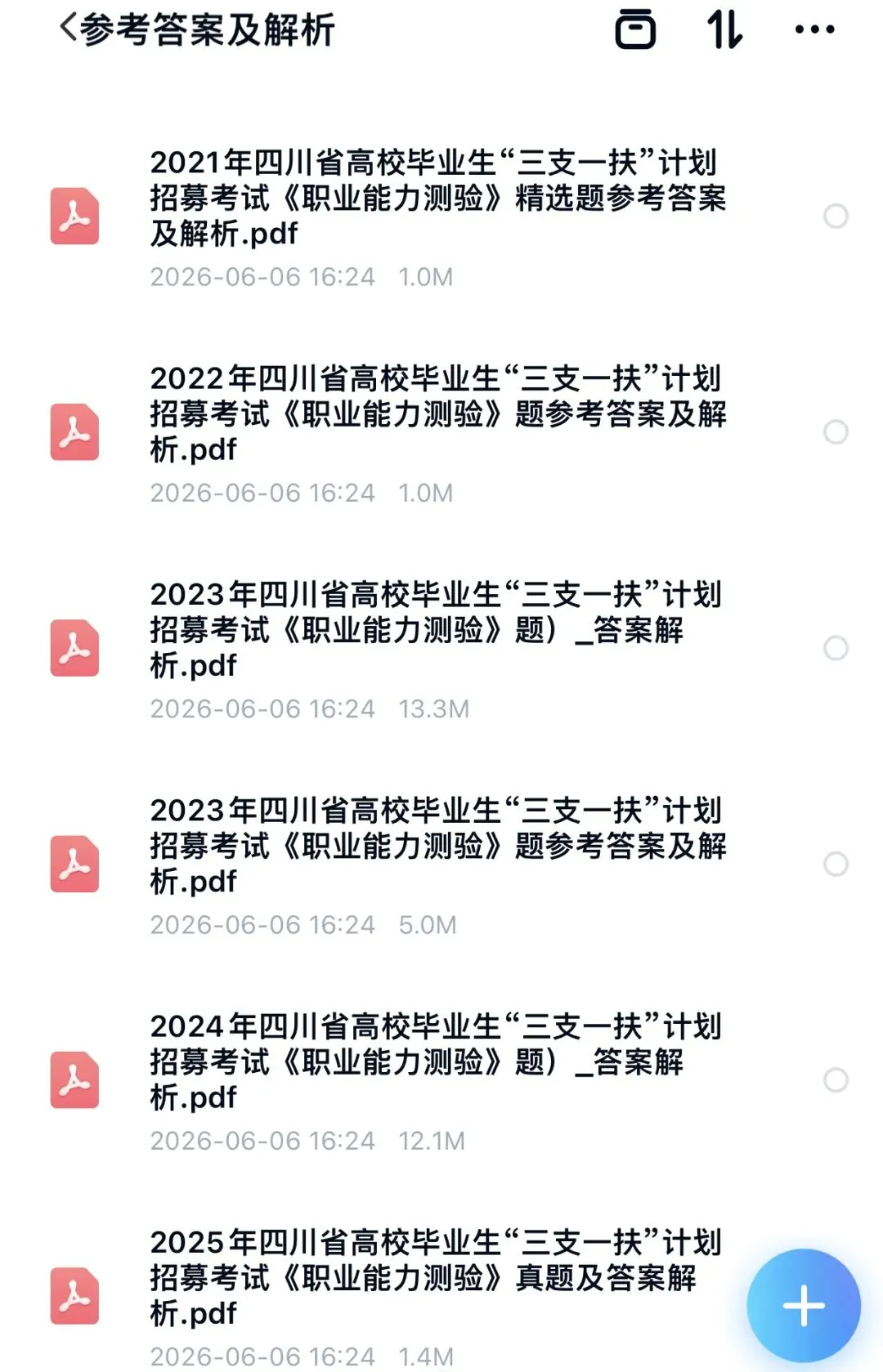 四川三支一扶历年真题+省情时政+三农资料包+职测综应等-第3张图片-四季读书网