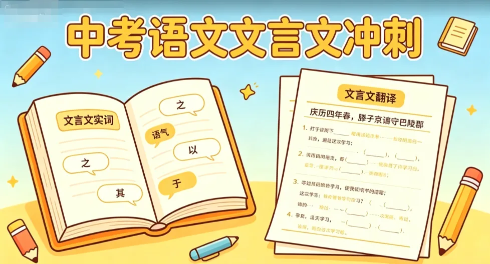 【中考冲刺专项】语文文言实词核心精讲!课内高频实词汇总,搞定文言文半壁分值!-第2张图片-四季读书网