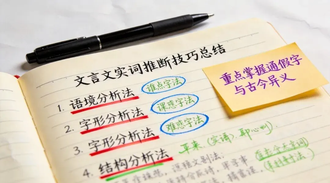 中考文言文看不懂怎么办?这7个实词推断技巧,救大命了-第5张图片-四季读书网