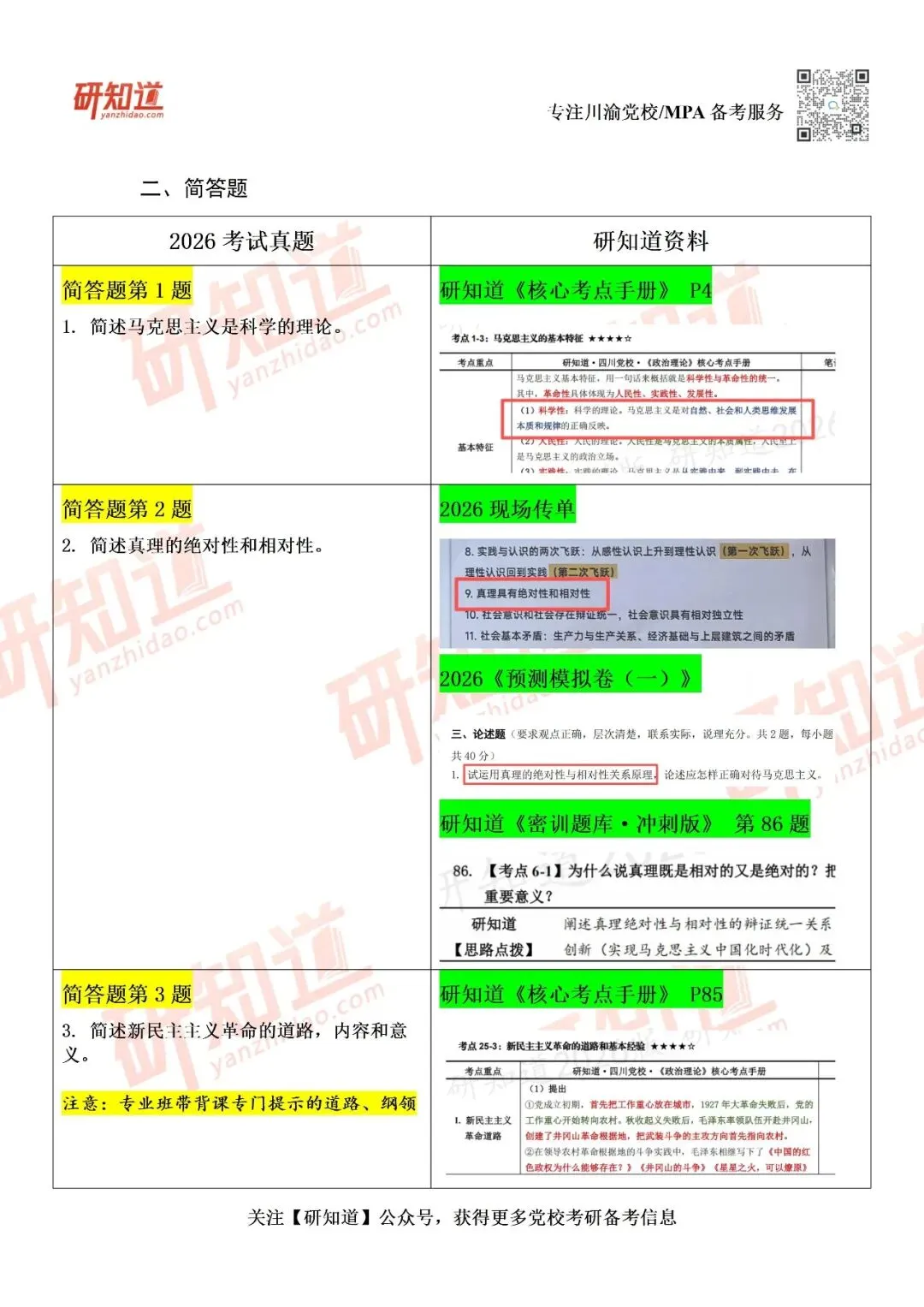 四川党校 | 2026真题及研知道资料比对!!-第13张图片-四季读书网 四川党校 | 2026真题及研知道资料比对!!-第13张图片-四季读书网