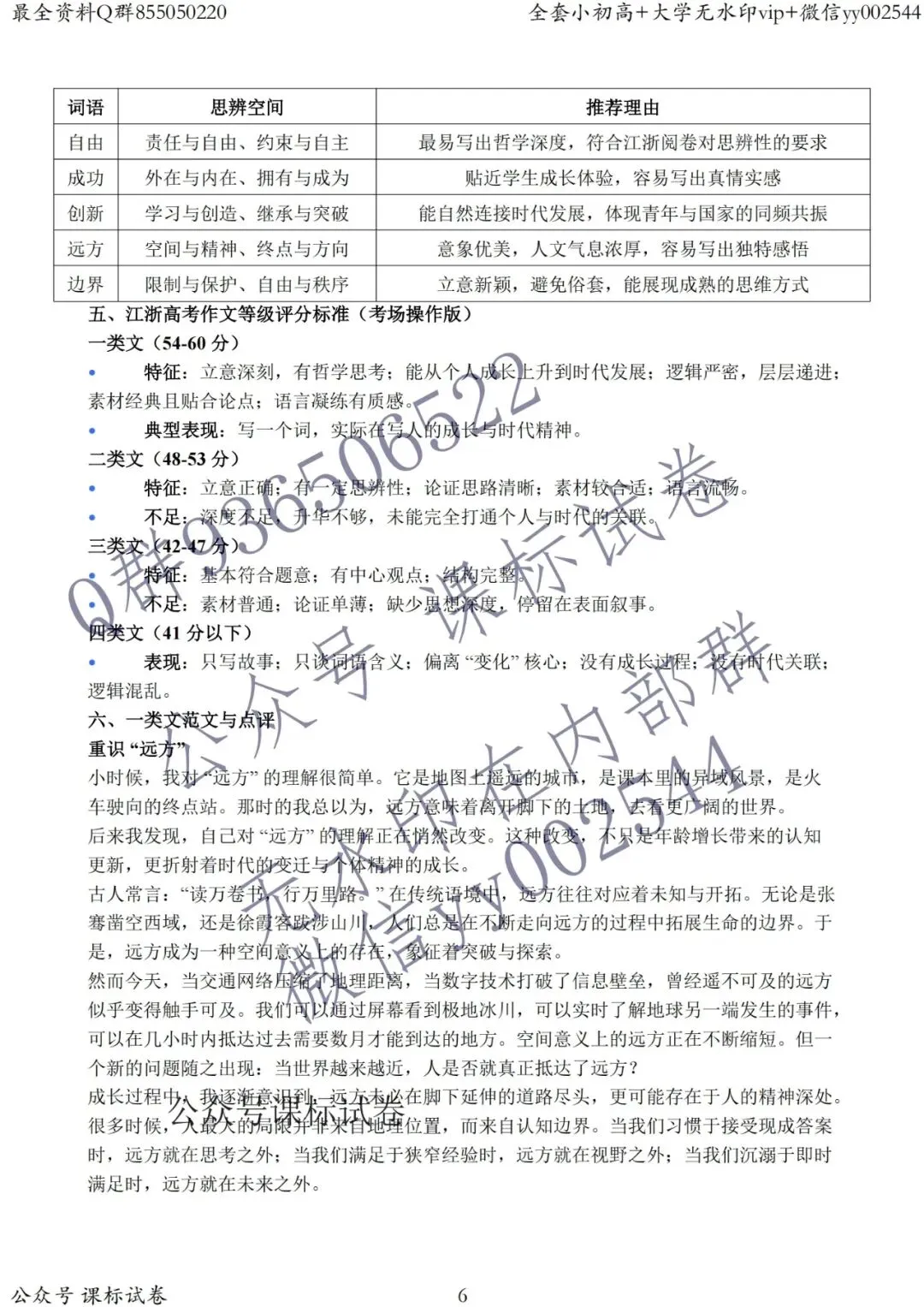 2026新高考1卷语文作文真题+解析+结构+素材库等【青年新语】-第6张图片-四季读书网