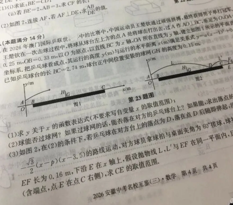“王楚钦难题”登上中考模拟卷,“头哥”的这球该怎么接?-第1张图片-四季读书网 “王楚钦难题”登上中考模拟卷,“头哥”的这球该怎么接?-第1张图片-四季读书网