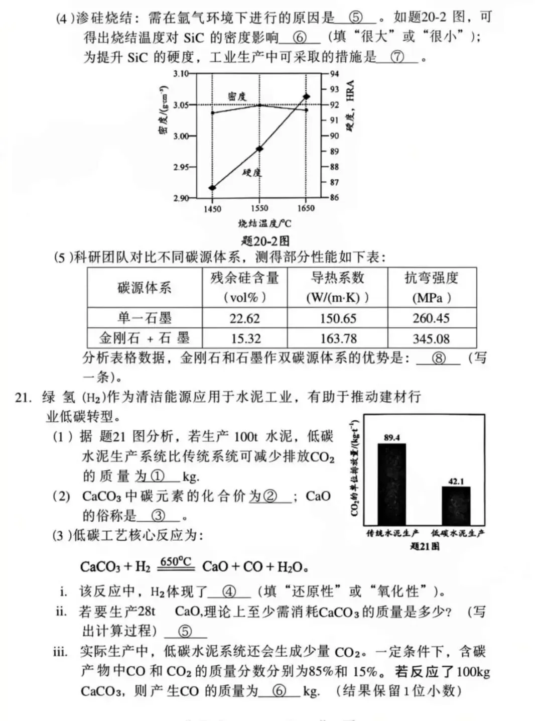 可打印真题,2026初中学业水平考试化学考前试题-第5张图片-四季读书网