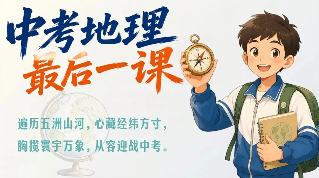 中考地理最后一课考前指导,地理老师真的强!-第2张图片-四季读书网