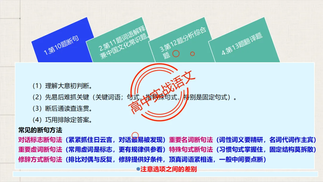 【临考嘱咐】高考语文试卷【出题规律+阅卷特点+答题规范】,高效提分!-第102张图片-四季读书网