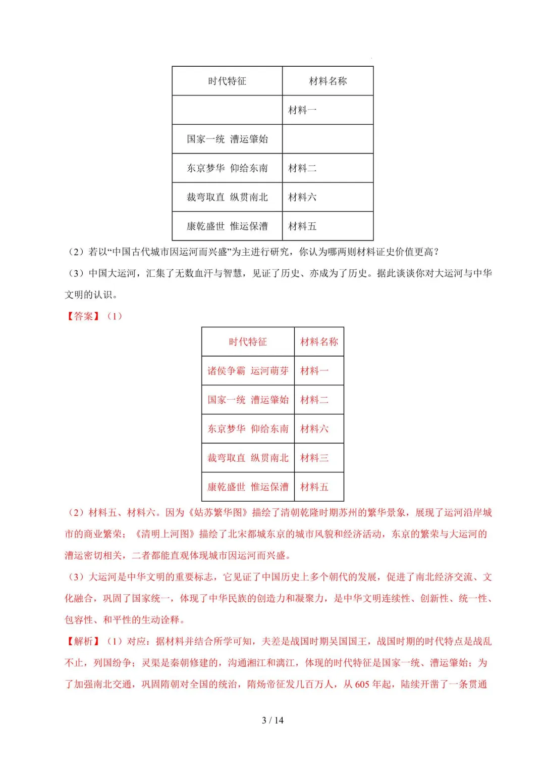 2026年上海七年级历史下册期末真题汇编(附解析)-第4张图片-四季读书网 2026年上海七年级历史下册期末真题汇编(附解析)-第4张图片-四季读书网