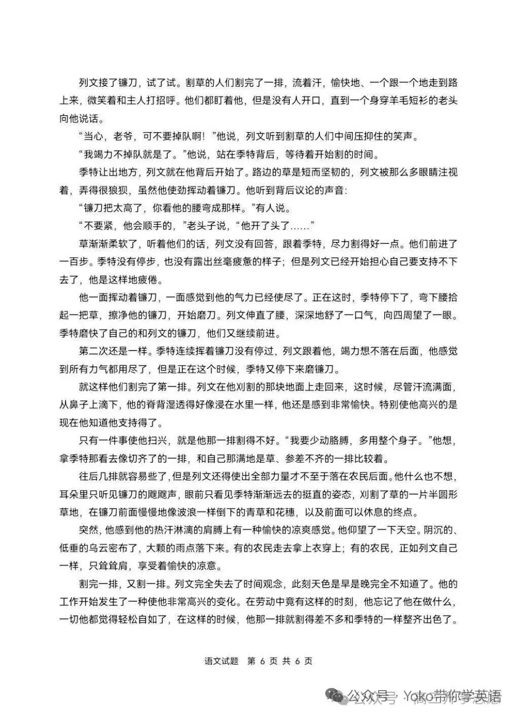 对答案版/2026年高考语文一卷真题及详细答案-第6张图片-四季读书网 对答案版/2026年高考语文一卷真题及详细答案-第6张图片-四季读书网
