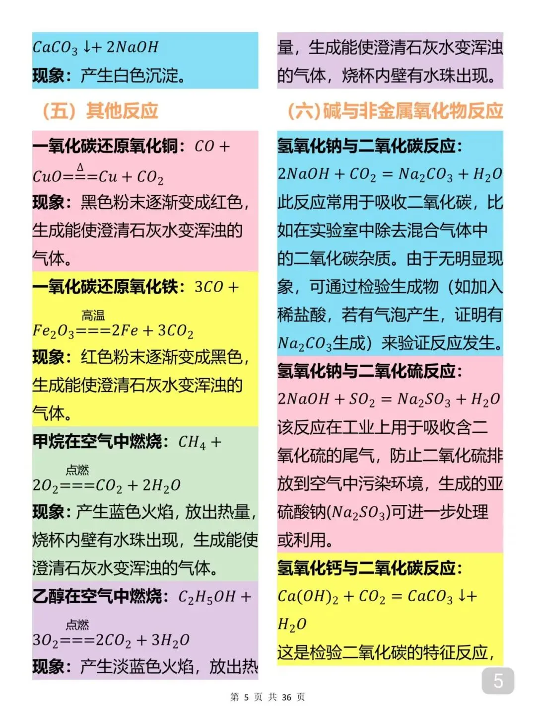中考化学考前必备知识点笔记-第5张图片-四季读书网