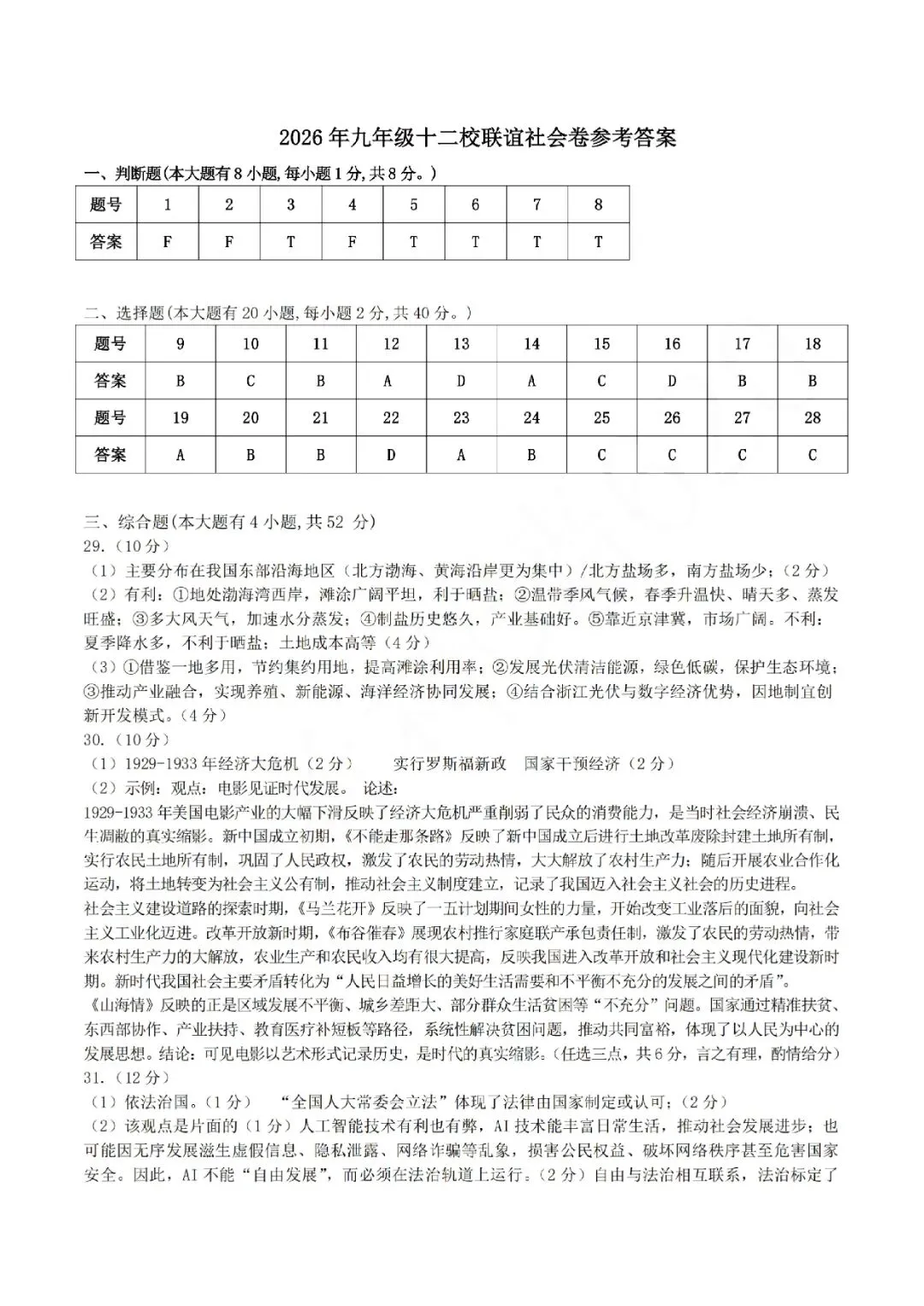 金华衢州十二校2026年中考二模(全科试题+答案)-第54张图片-四季读书网 金华衢州十二校2026年中考二模(全科试题+答案)-第54张图片-四季读书网