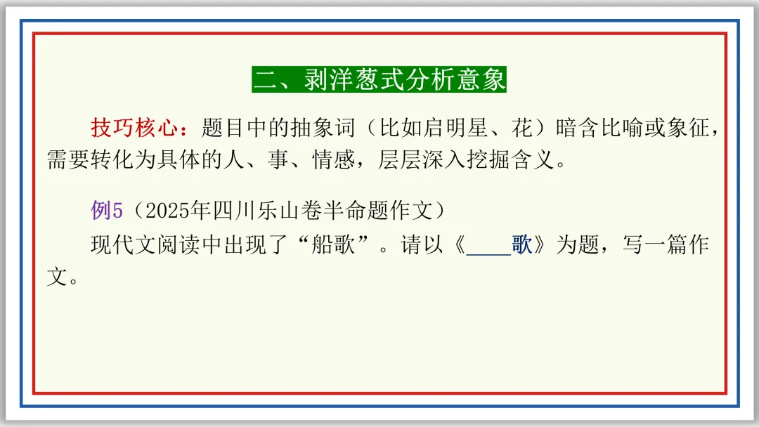 PPT教研员精讲中考作文审题技巧16例(上)典藏版-第19张图片-四季读书网 PPT教研员精讲中考作文审题技巧16例(上)典藏版-第19张图片-四季读书网