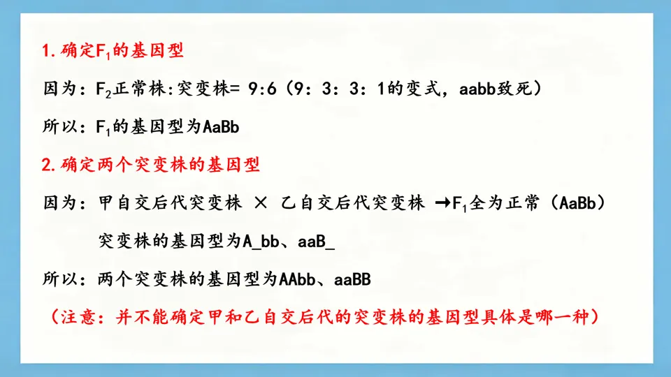 慢慢解真题|遗传基本规律(8):合子致死9:6(2025河南卷)-第3张图片-四季读书网