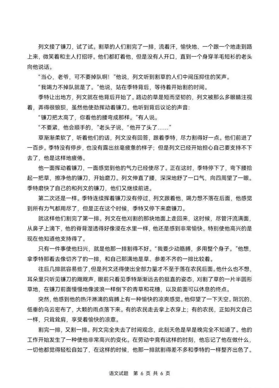 高中语文:2026年高考语文一卷真题-第6张图片-四季读书网