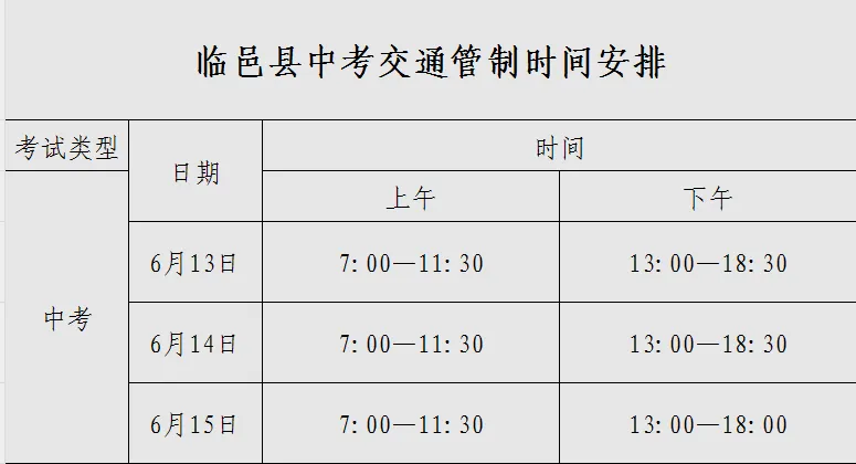 中考期间,临邑县部分路段实行交通管制!-第5张图片-四季读书网 中考期间,临邑县部分路段实行交通管制!-第5张图片-四季读书网