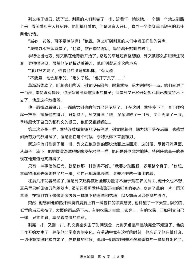 2026年新高考全国Ⅰ卷语文高考真题-第5张图片-四季读书网
