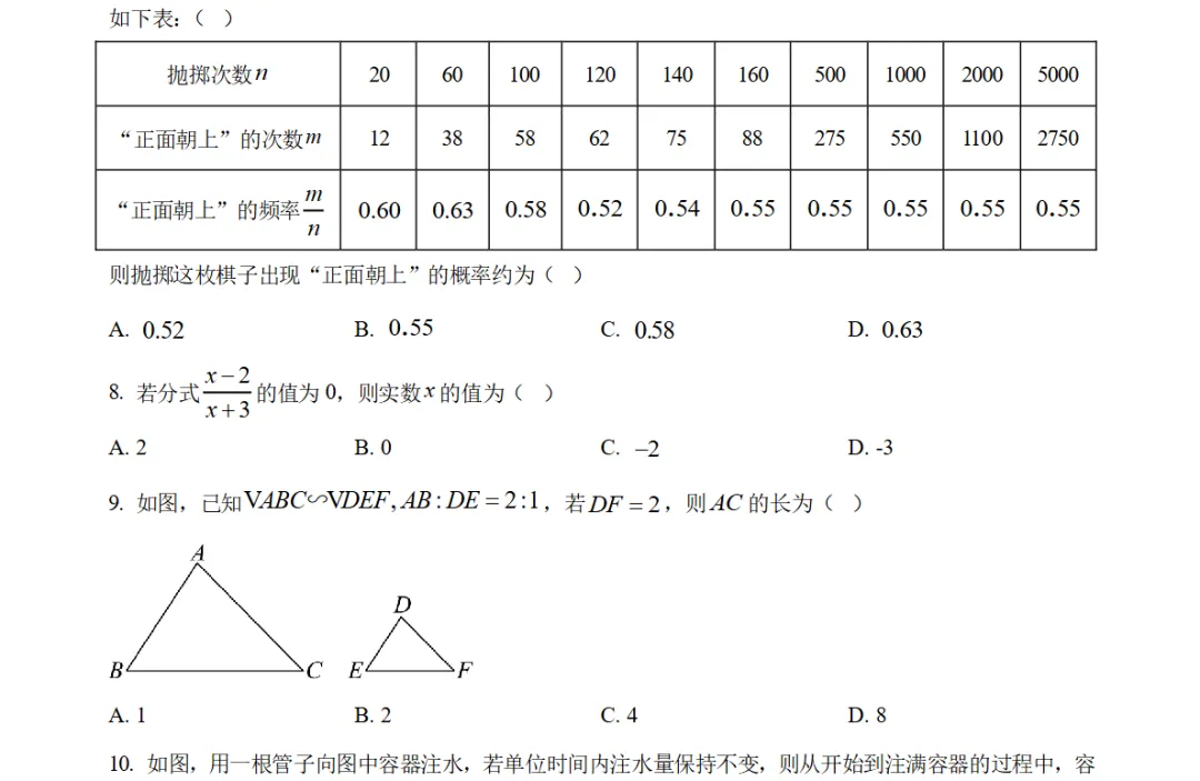 2025年贵州省历年中考真题全科试卷及答案解析PDF电子版免费下载-第4张图片-四季读书网